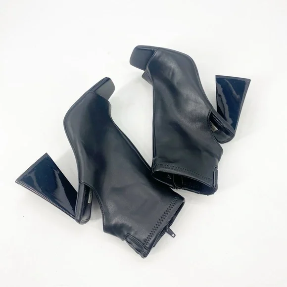 Steve Madden Transfer Peep Toe Bootie Sz 8.5 - Picture 7 of 7